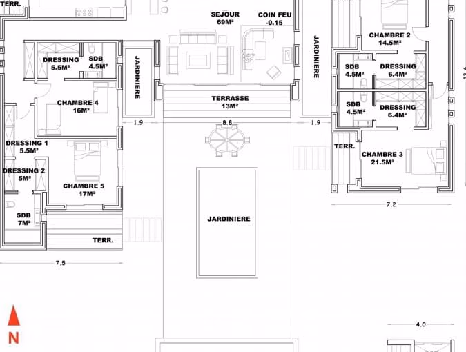 Villa zu verkaufen mit Terrasse
