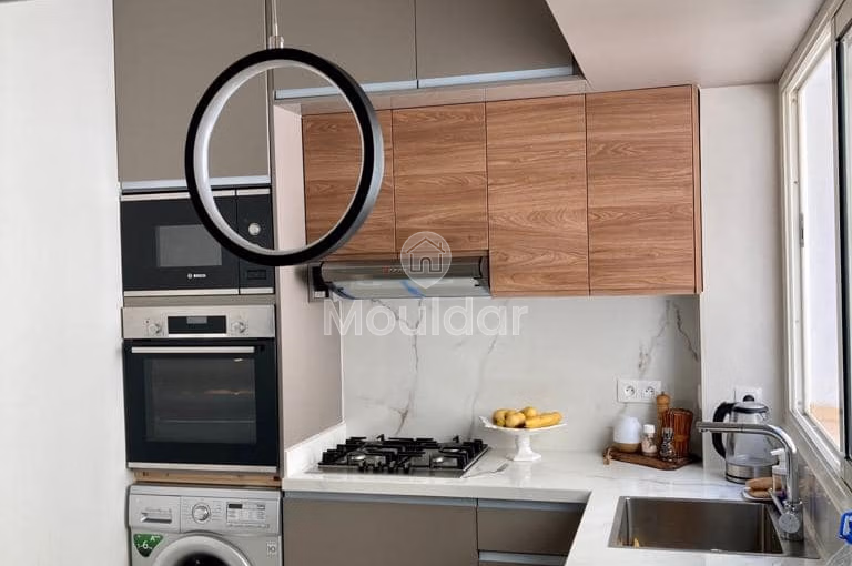 Apartamento en alquiler en Casablanca, Racine, 2 habitaciones, 95 m².