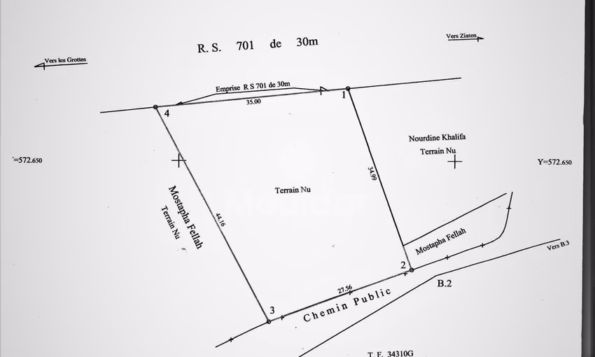 Terrain titré à vendre