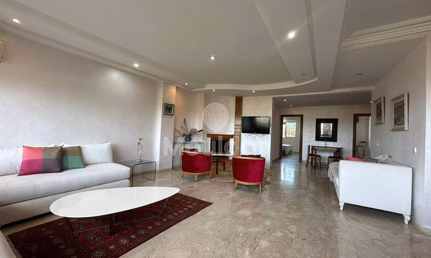 Apartamento en alquiler, 2 habitaciones, 110m², Aïn Diab, Casablanca.