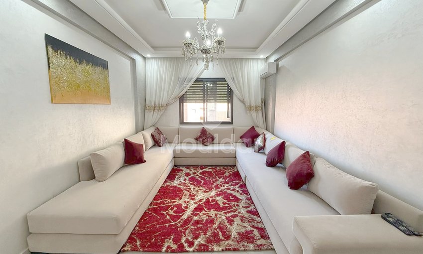 Marrakeş Mabrouka'da kiralık büyüleyici 2 odalı daire