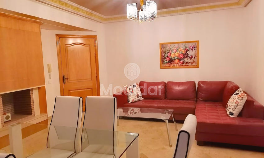 شقة مضيئة 2 غرفة نوم للإيجار في مراكش، 104م²!