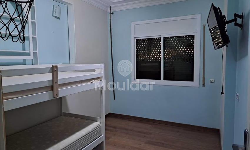 شقة من غرفتين للإيجار في العرائش - 90م²