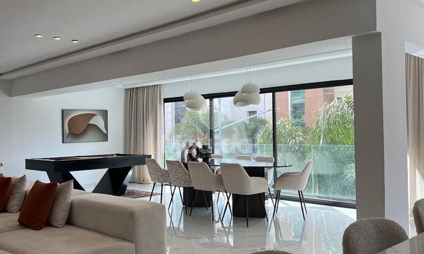 Elegantes 4-Zimmer-Wohnung zu vermieten in Casablanca - Racine - view 2