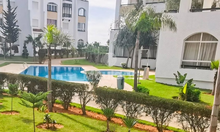 شقة للإيجار في أصيلة: غرفتا نوم مع شرفة ومسبح - view 7