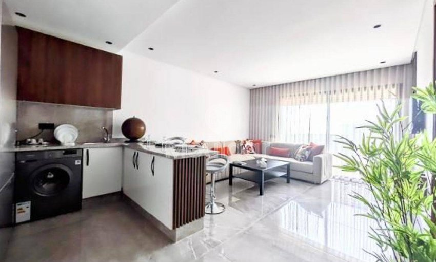 Studio Meublé à Louer à Casablanca Finance City avec Balcon - view 4