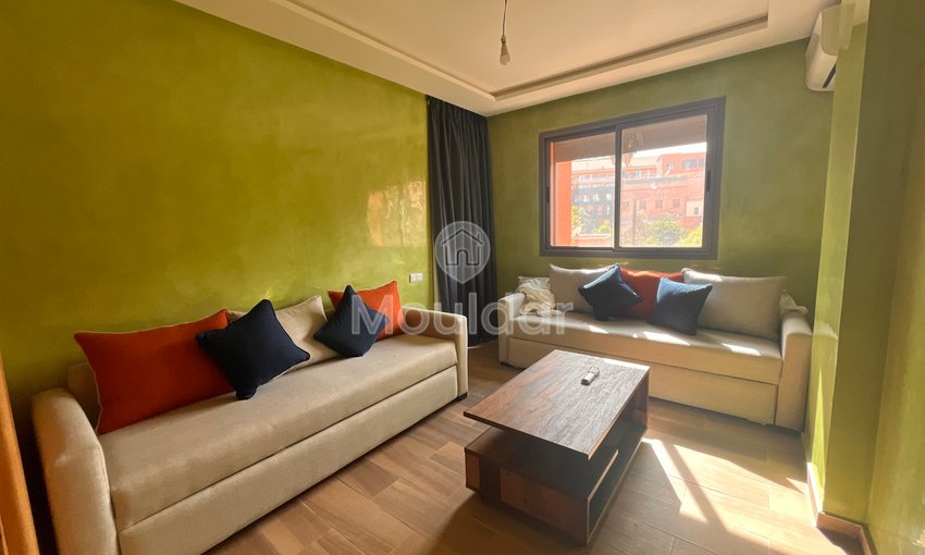 Möbliertes Apartment mit 2 Schlafzimmern zur Miete in Marrakech – Guéliz - view 4