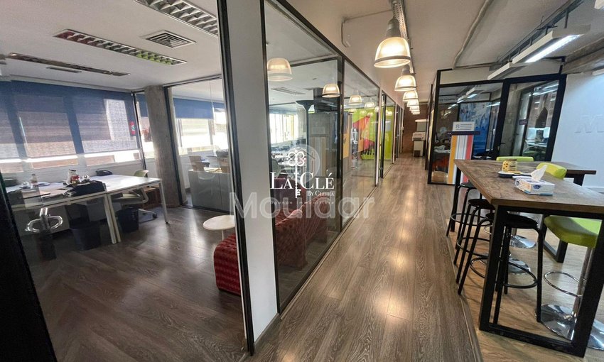 مكتب للإيجار في الدار البيضاء - غوتييه: 380 م² مكيف - view 3