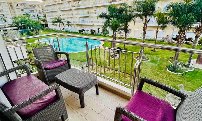 Appartamento in affitto a Bouznika: 2 camere con piscina - view 8