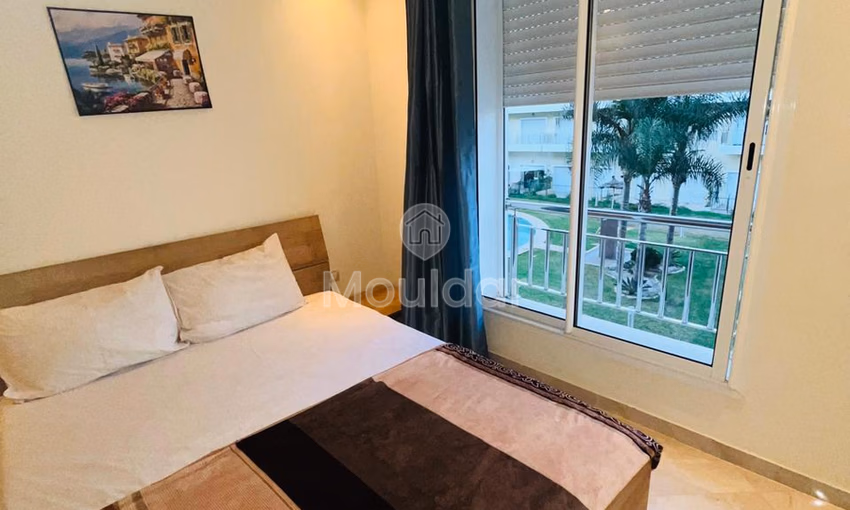 شقة للإيجار في بوزنيقة: 2 غرف نوم مع مسبح