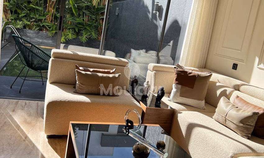 شقة عصرية في دار بوعزة: 113م² مع مسبح وحديقة شقة عصرية في دار بوعزة: 113م² مع مسبح وحديقة