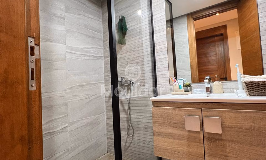 شقة عصرية في دار بوعزة: 113م² مع مسبح وحديقة شقة عصرية في دار بوعزة: 113م² مع مسبح وحديقة