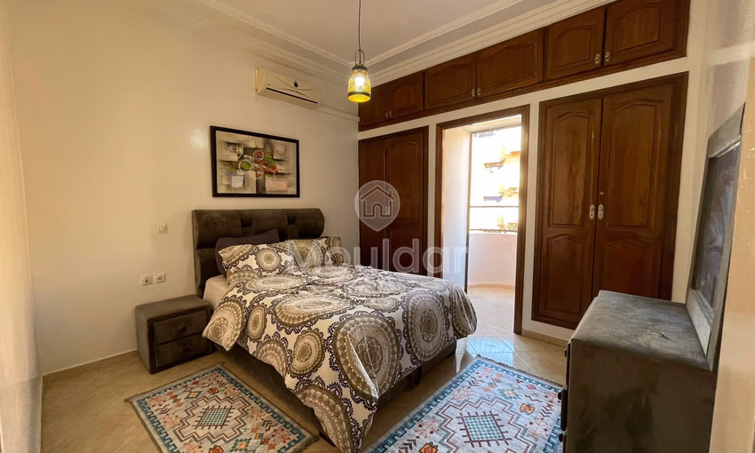 Apartment for Rent in Marrakech: 2 Bedrooms, Charming Balcony Apartment for Rent in Marrakech: 2 Bedrooms, Charming Balcony
