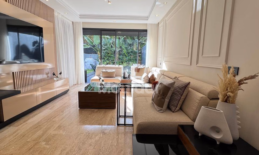 شقة عصرية في دار بوعزة: 113م² مع مسبح وحديقة شقة عصرية في دار بوعزة: 113م² مع مسبح وحديقة