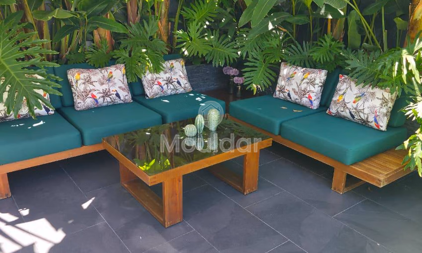 شقة عصرية في دار بوعزة: 113م² مع مسبح وحديقة شقة عصرية في دار بوعزة: 113م² مع مسبح وحديقة