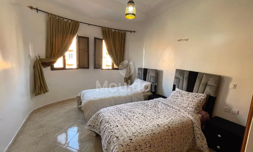 Apartment for Rent in Marrakech: 2 Bedrooms, Charming Balcony Apartment for Rent in Marrakech: 2 Bedrooms, Charming Balcony