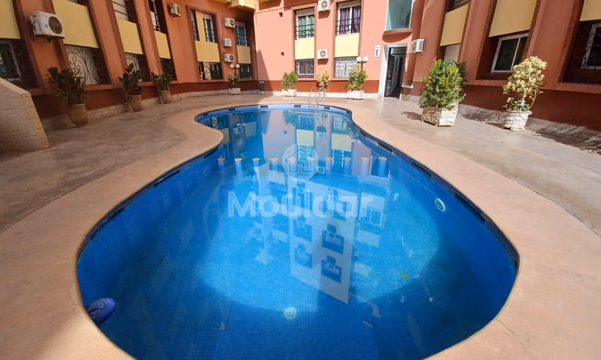 Modern Apartment for Rent in Marrakech with Pool and Security