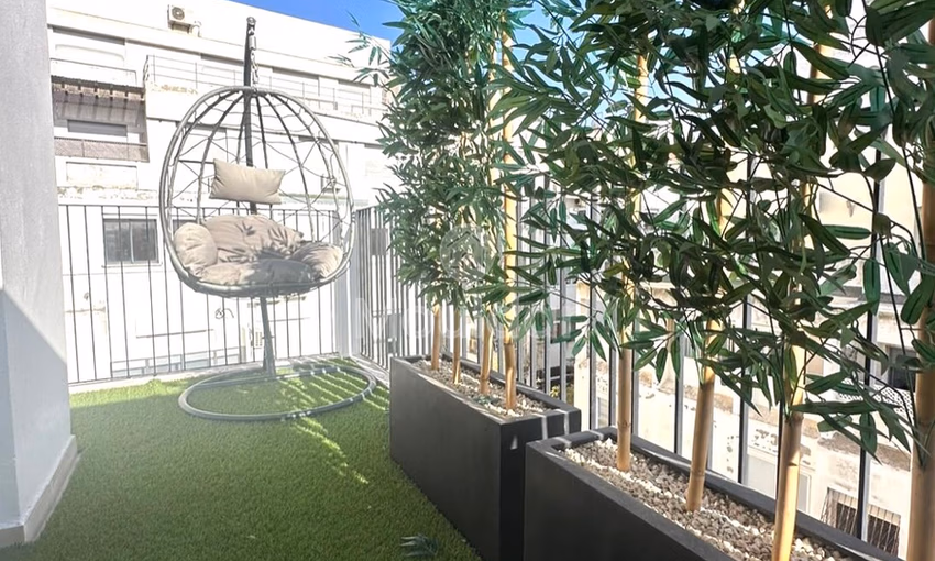 Studio for Rent in Casablanca: Terrace and Equipped Kitchen
