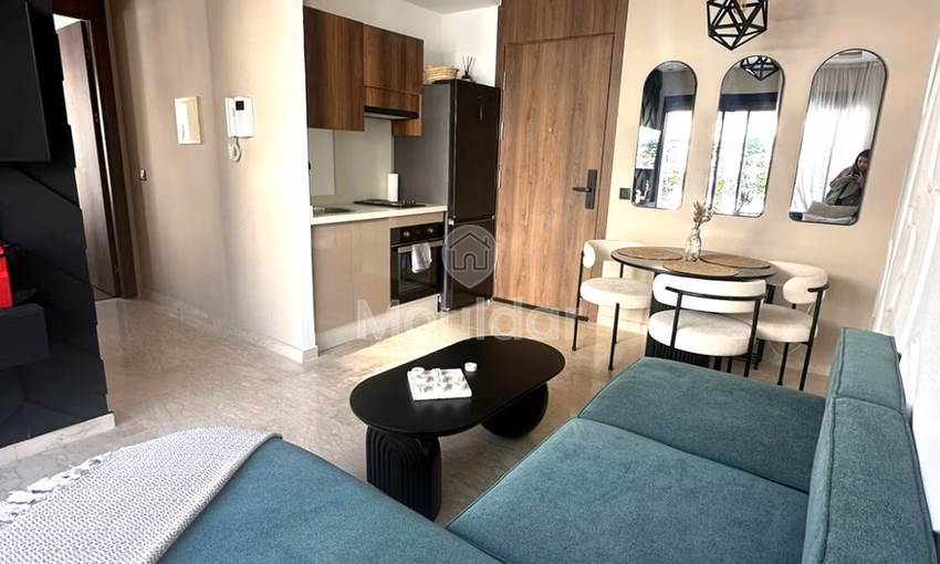 Studio for Rent in Casablanca: Terrace and Equipped Kitchen