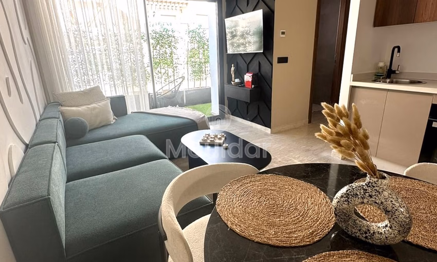 Studio for Rent in Casablanca: Terrace and Equipped Kitchen