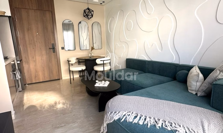Studio for Rent in Casablanca: Terrace and Equipped Kitchen