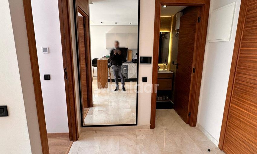 Studio zur Vermietung mit Balkon und Klimaanlage in Maarif, Casablanca - view 3