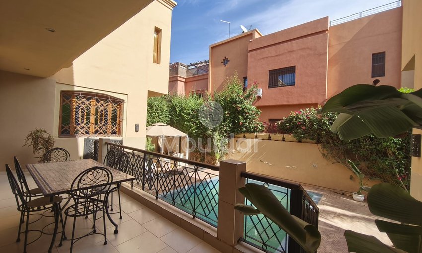 فيلا فاخرة للإيجار في مراكش مع مسبح وحديقة - view 12