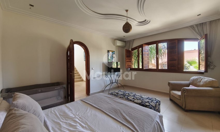 فيلا فاخرة للإيجار في مراكش مع مسبح وحديقة - view 6