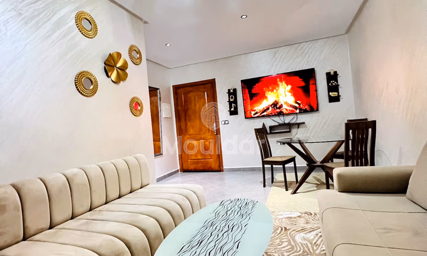 الهروب إلى طنجة: شقة 3 غرف نوم، مكيفة، مجهزة