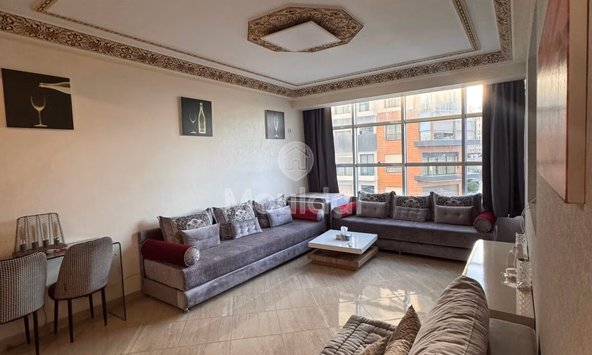 إيجار عطلات في طنجة: شقة غرفتين مع شرفة