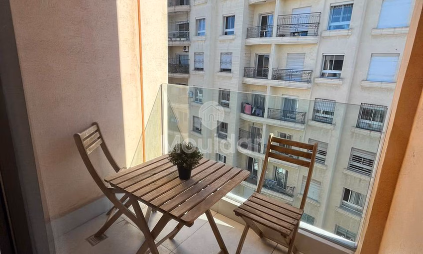 Studio for Rent in Casablanca: 5th Floor with Balcony