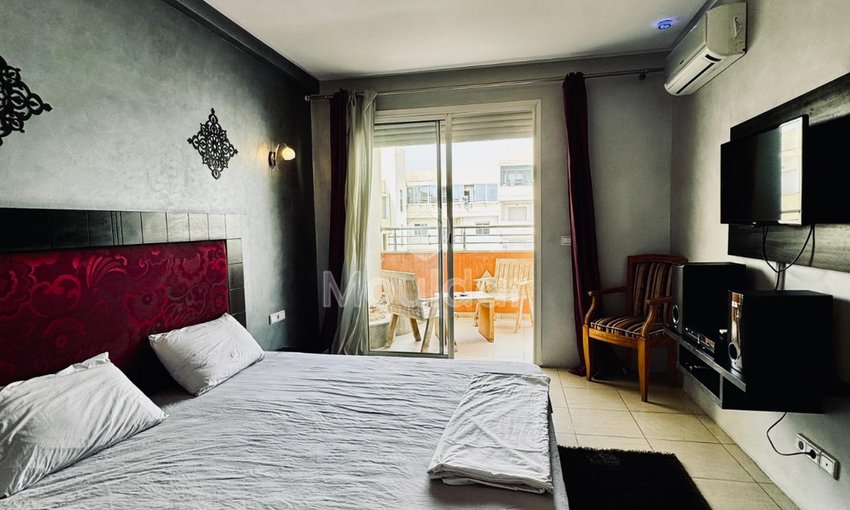 2-Zimmer-Wohnung zu vermieten in Agadir mit sicherem Balkon - view 5