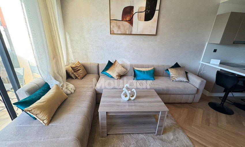 استوديو أنيق مكيف مع شرفة في الدار البيضاء - الأميرات - view 2