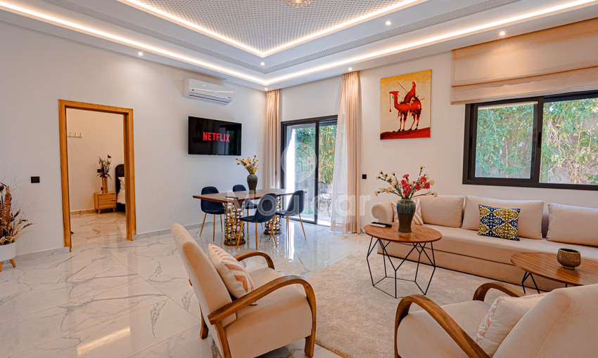 Villa de Luxe à Louer à Marrakech : 5 Chambres, Jardin