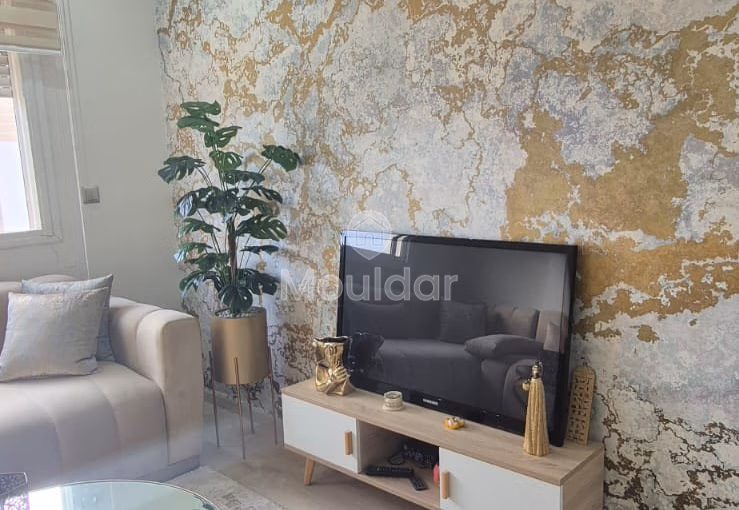 Apartamento Amueblado en Alquiler en Skhirat: 2 Habitaciones con Equipos