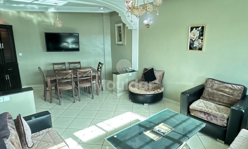 Geräumige Wohnung zur Miete in Tanger, 2 Schlafzimmer mit Parkplatz - view 3