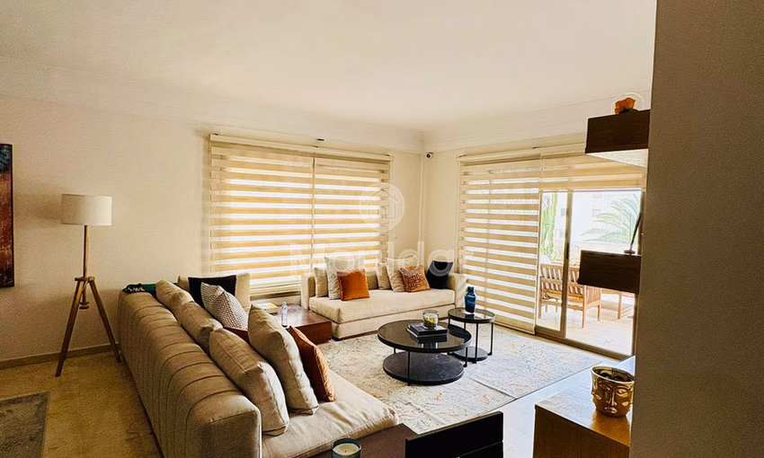 Beautiful Apartment for Rent in Casablanca with Balcony and Air Conditioning