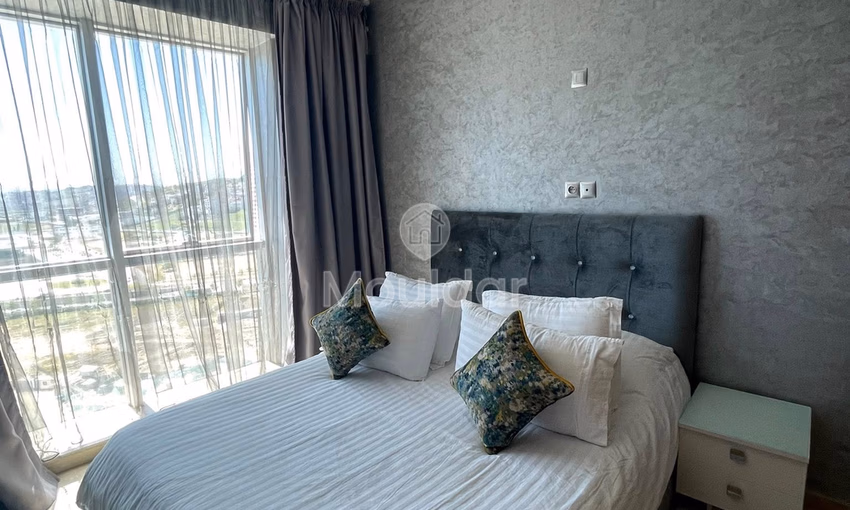 شقة عطلة في طنجة: إطلالة على البحر، غرفتان، راحة شقة عطلة في طنجة: إطلالة على البحر، غرفتان، راحة