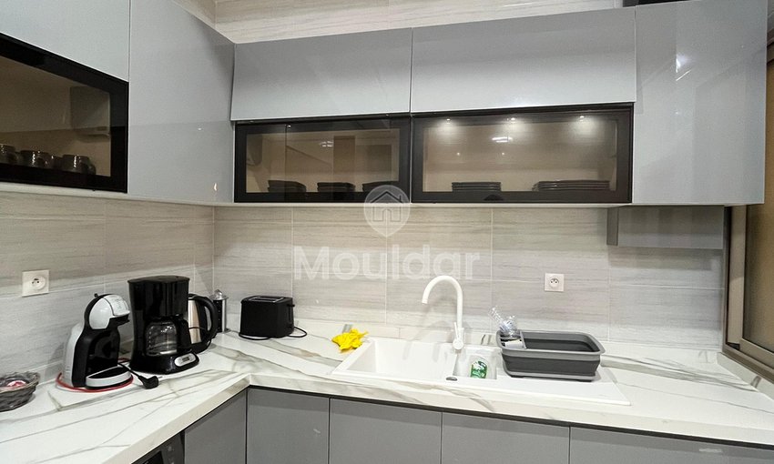 Evadare în Tanger: Apartament cu 2 camere cu balcon echipat - view 14