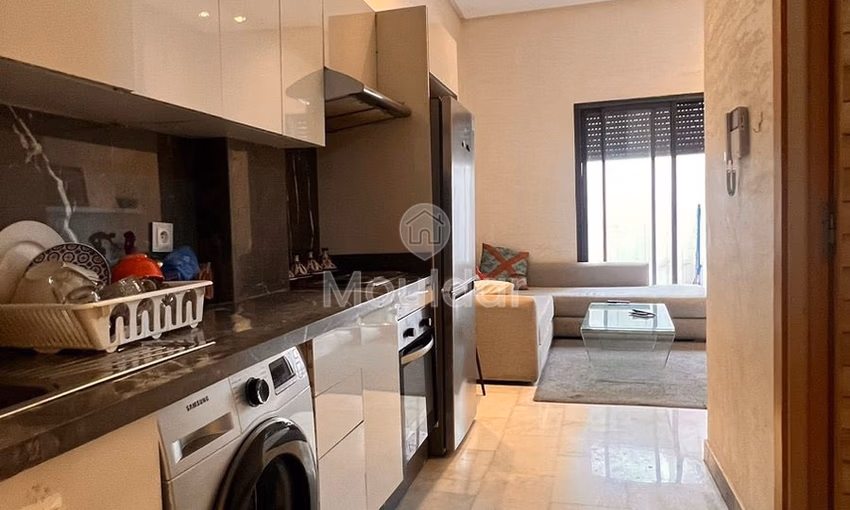 Studio Meublé à Louer avec Terrasse à Casablanca - Riviera Studio Meublé à Louer avec Terrasse à Casablanca - Riviera