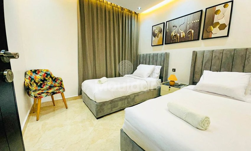 Ontsnap naar Tanger: Appartement met 2 Slaapkamers, Balkon en Beveiliging - view 7