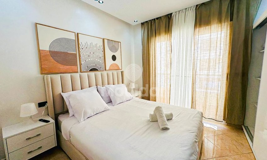 Ontsnap naar Tanger: Appartement met 2 Slaapkamers, Balkon en Beveiliging - view 6