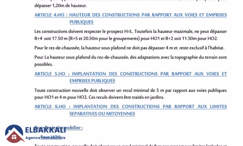 Terrain à vendre à Tanger - Sania : 24 500 m² pour immeuble