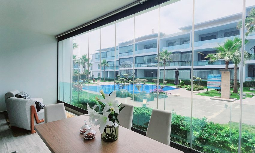 Gemeubuleerd Appartement Te Huur in Dar Bouazza met Balkon - view 5