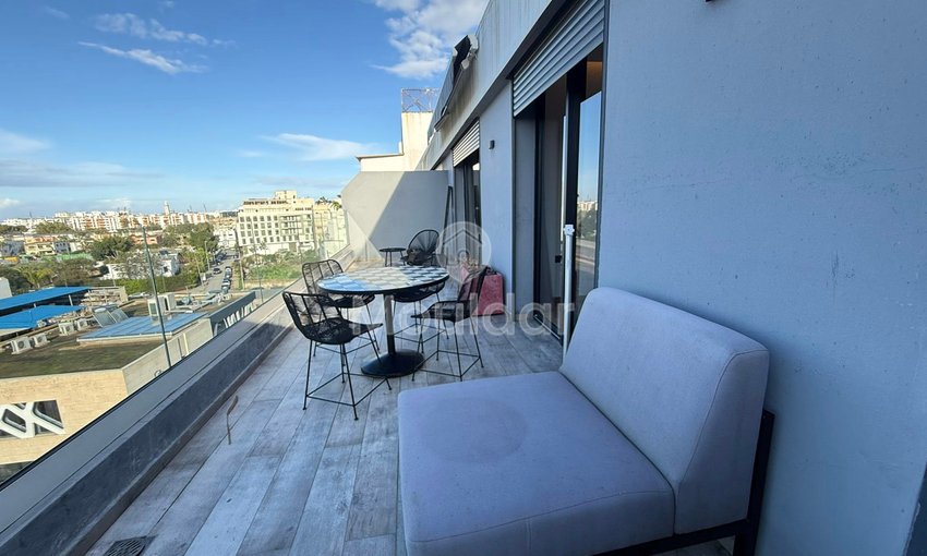 À Louer : Appartement Meublé, 3 Chambres, Balcon à Casablanca - view 7