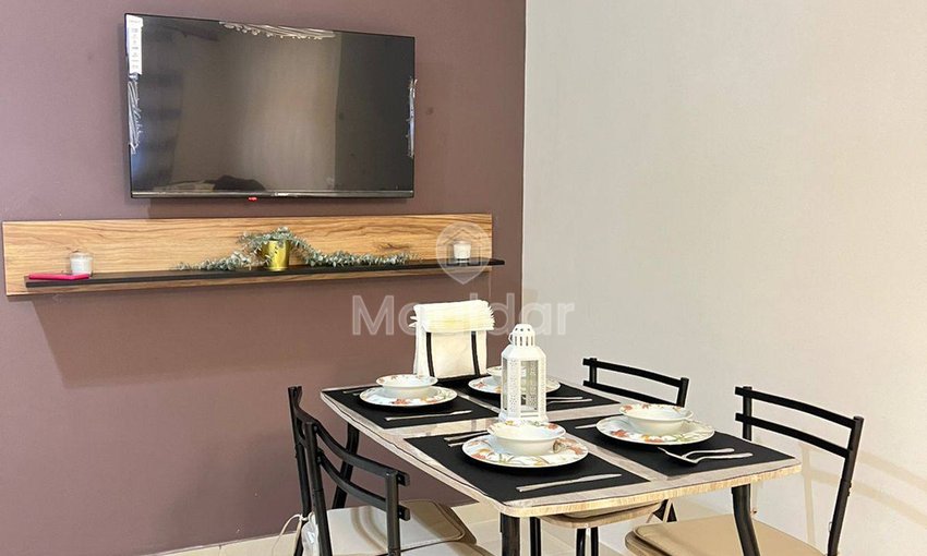 شقة للإيجار في طنجة - العوينه، 2 غرف نوم مجهزة - view 2