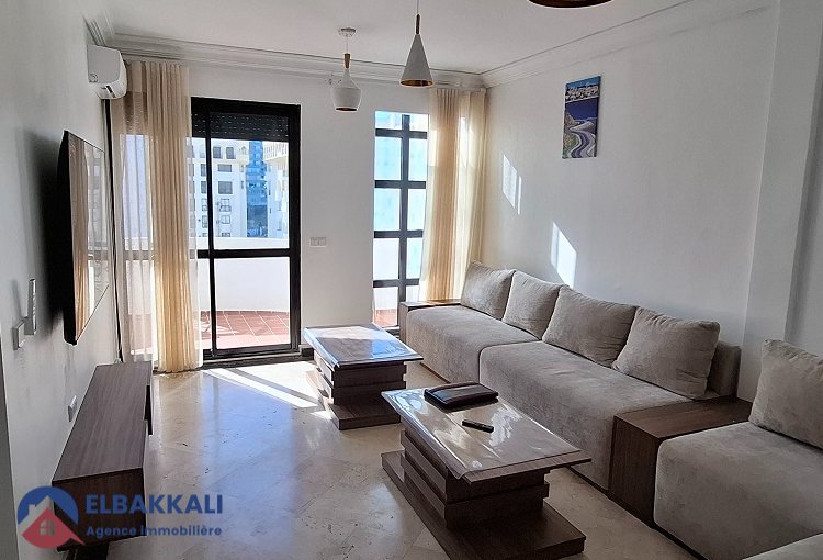 شقة دوبلكس مفروشة للإيجار في طنجة مالabata - view 3