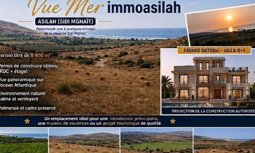 Terrain vue mer à la Palmeraie Golf Polo Hérmes