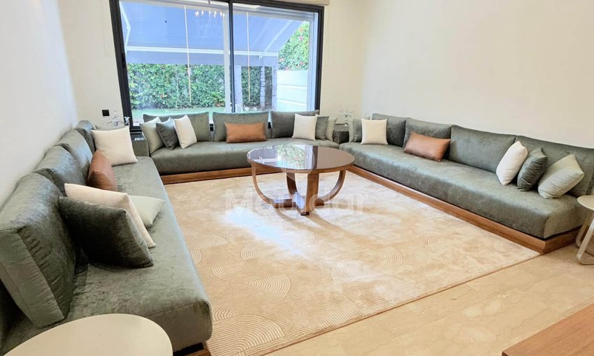 Villa à louer meublée 4 chambres Bouskoura