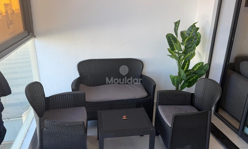 Garsonieră de închiriat în Mehdia, 56m², etajul 1 cu balcon - view 2